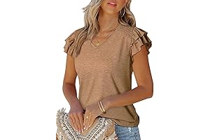 Women's Casual Ruffle Short Sleeve Tops: Everyday Elegance
