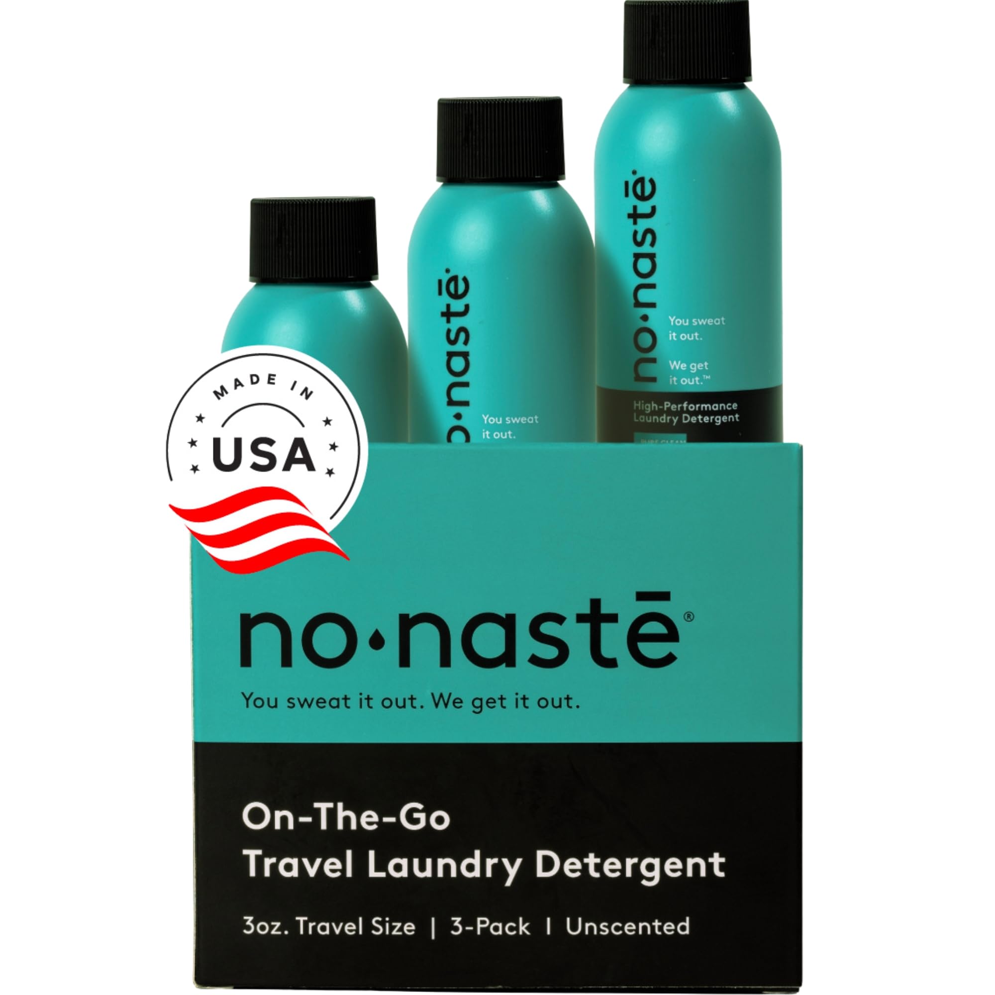 Nonaste Travel Laundry Detergent, 3-Pack