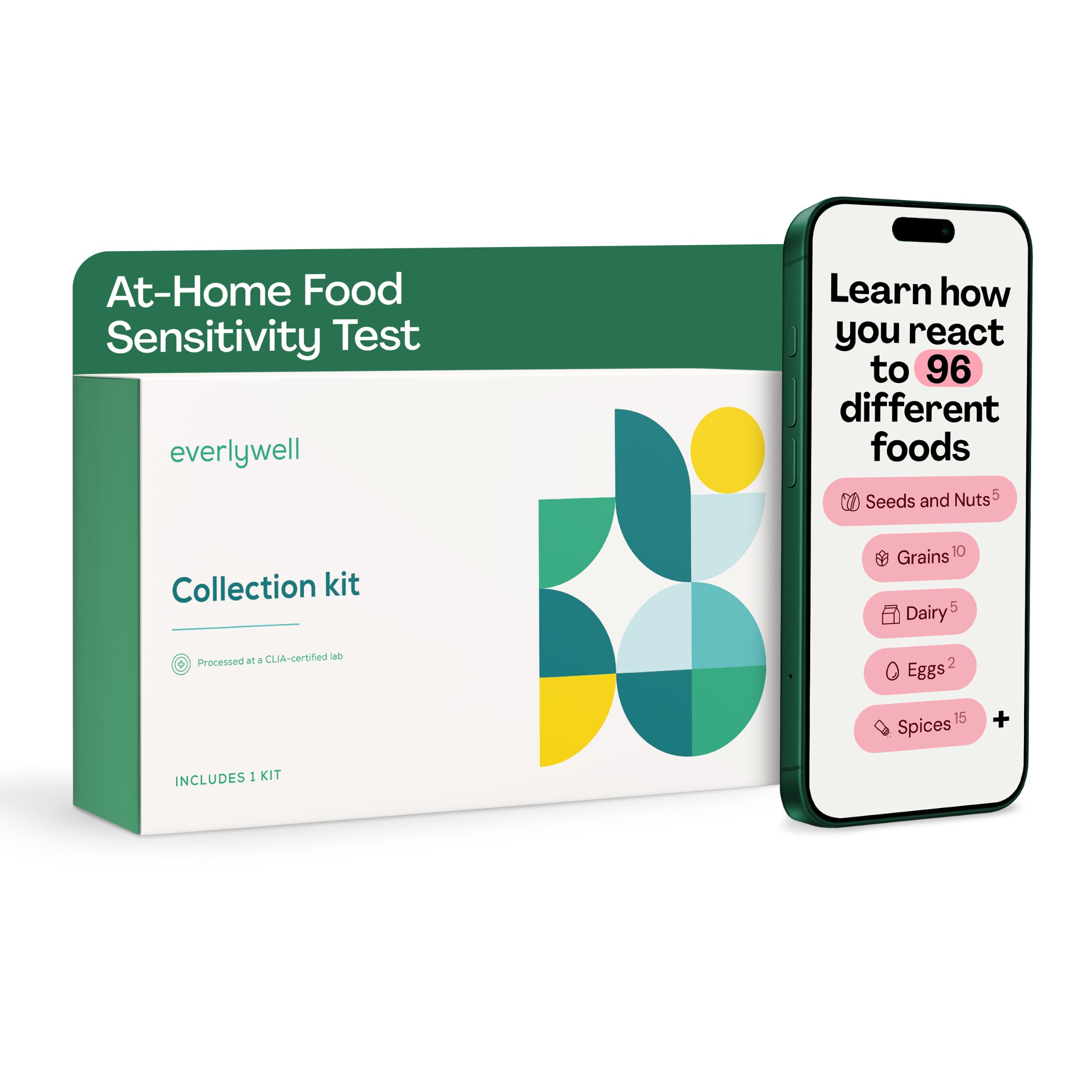 Everlywell Food Sensitivity Test - 96 Foods - CLIA-Certified Labs