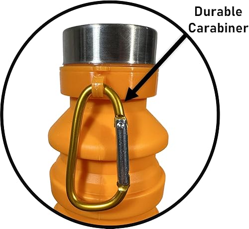 Miniatura 6 de Botella de agua de silicona plegable congelable (negro)