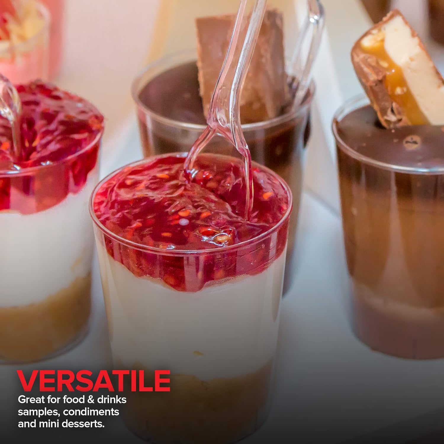 Stock Your Home 1.5 oz Shot Glasses - 500 Mini Plastic Shot Glasses (1.5oz) Clear Disposable Cups for Jello Shots, Wine Tasting, Liquor, Whiskey, Pudding, Sample Cup for Halloween and Elegant Parties - Image 6