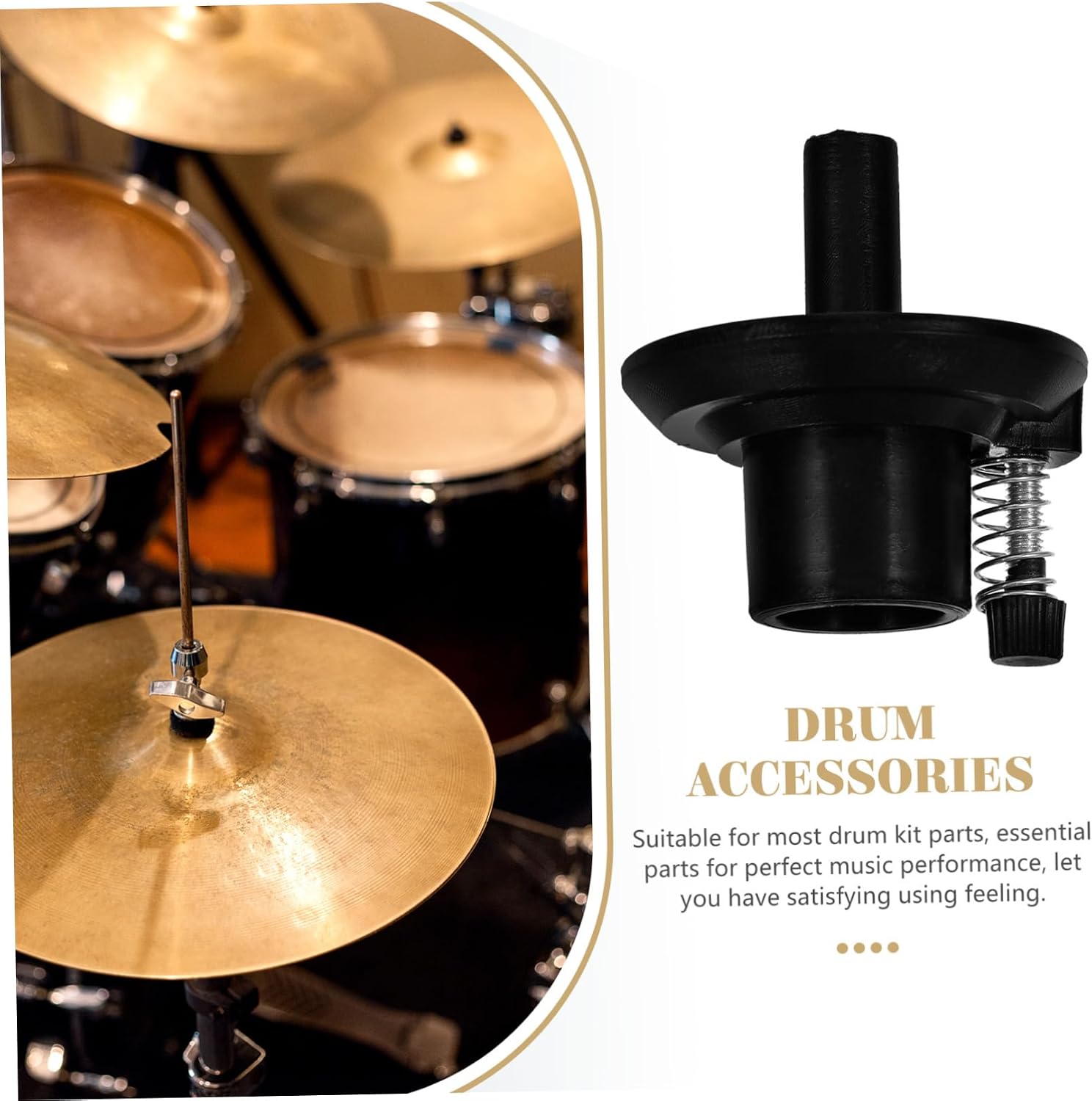 Hi Hat Cymbal Stand Holder with ABS Support Base for Drum Set
