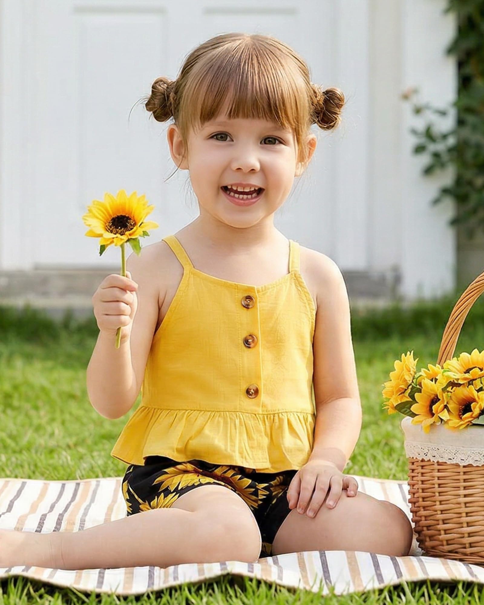 Kucnuzki Newborn Baby Girl Clothes Infant Ruffle Romper Floral Shorts Set Cute Baby Girl Gifts Stuff Summer Outfit Girl