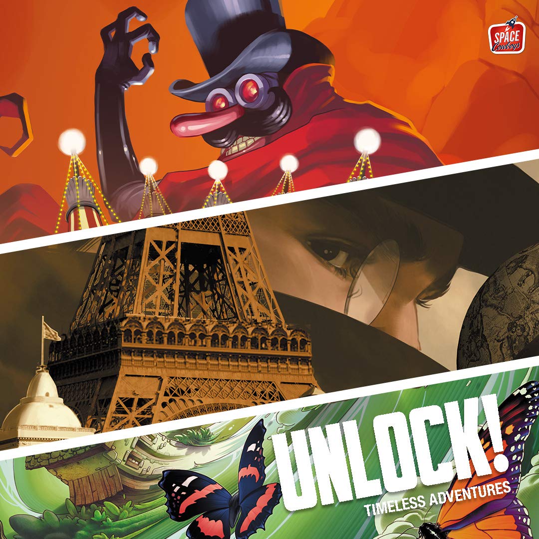 Asmodee | Unlock! Timeless Adventures | Juego de Mesa de Escape Room para Adultos y Familias | A Partir de 10 Años | De 1 a 6 Jugadores | 180 Minutos por Partida | Español