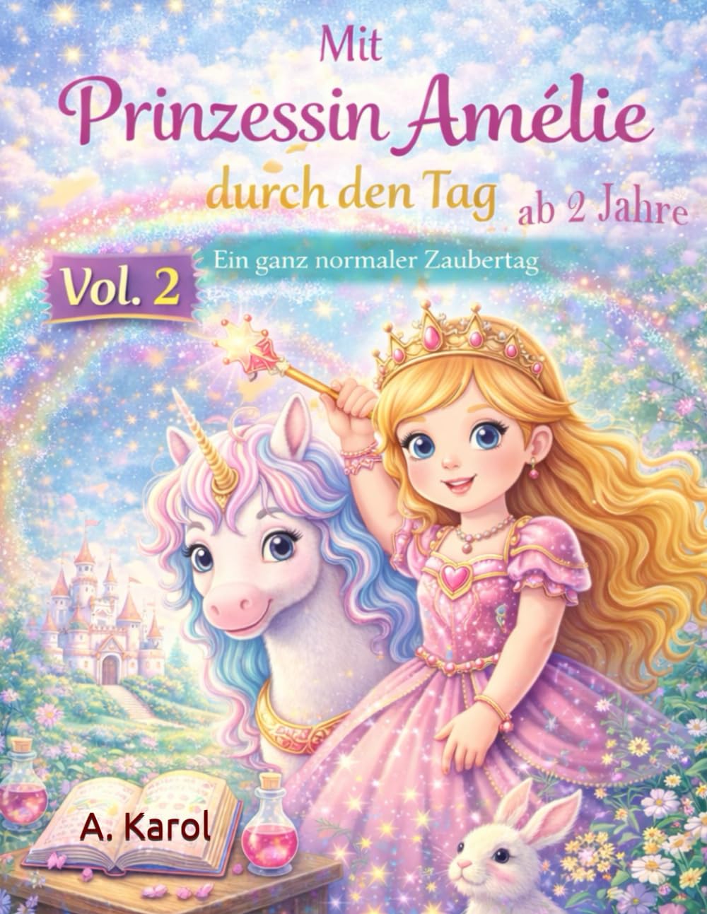 Mit Prinzessin Amélie durch den Tag - Weitere zauberhafte Alltagsmomente: Ein liebevolles Malbuch über den Alltag einer Prinzessin, Ausmalbuch für ... über den Alltag einer Prinzessin)