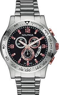 Orologio Cronografo Quarzo Uomo con Cinturino in Acciaio Inox NAI22502G