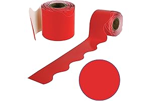 Red Scalloped Bulletin Board Paper Borders