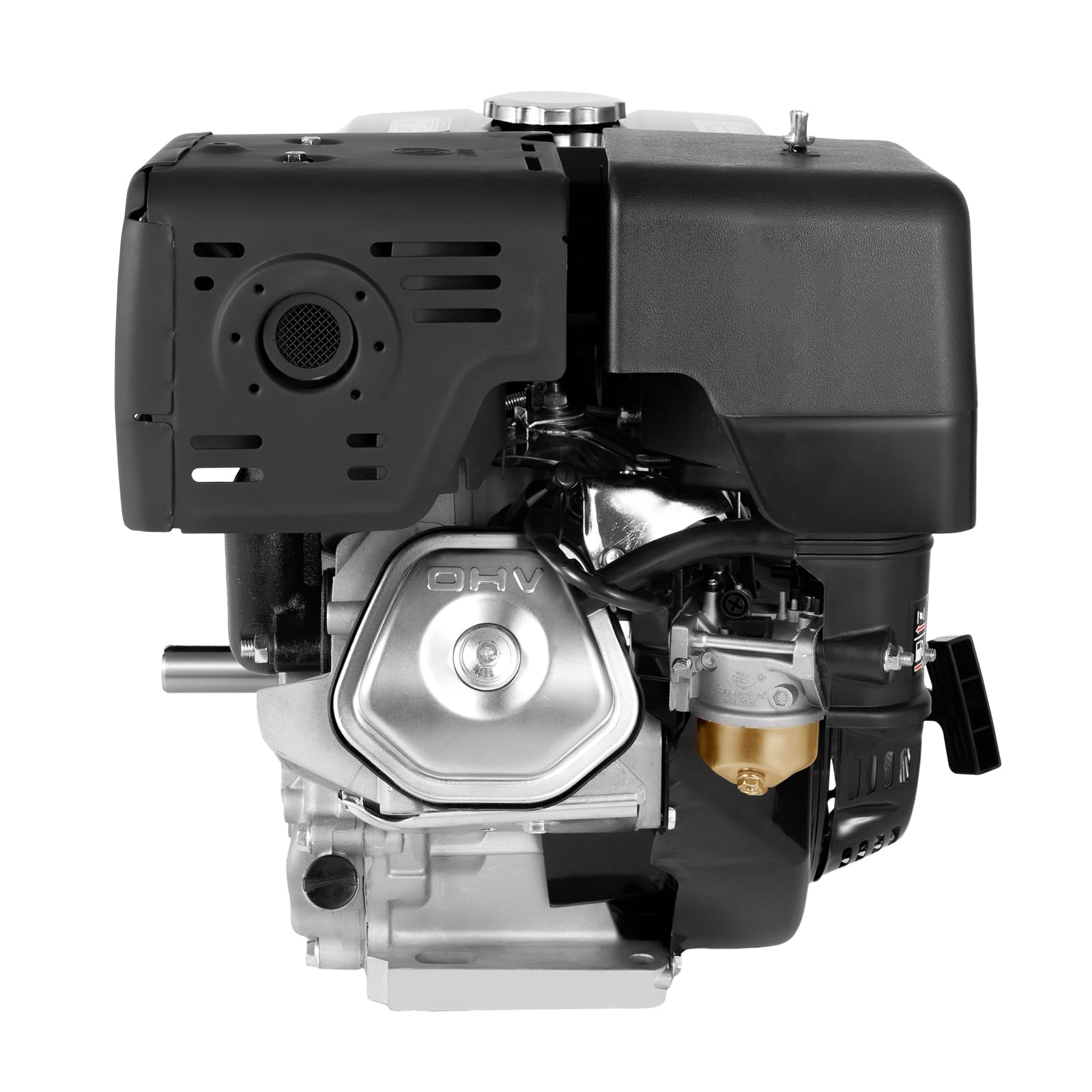 Moteur à essence à 4 temps 15 CV 9,7 kW 420 CC refroidi par air OHV Faible consommation de carburant Moteur sur pied avec réservoir de carburant de 6,5 l Moteur à essence 1 cylindre