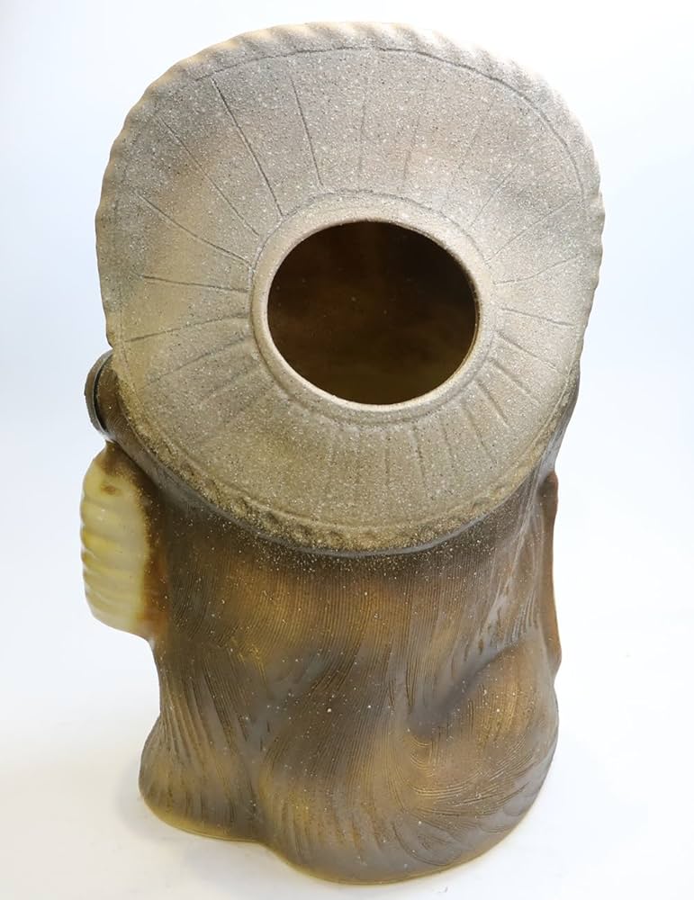 タヌキ形陶器装飾品 信楽焼 たぬき 狸 置き物 インテリア オブジェ 家具 陶器 商売