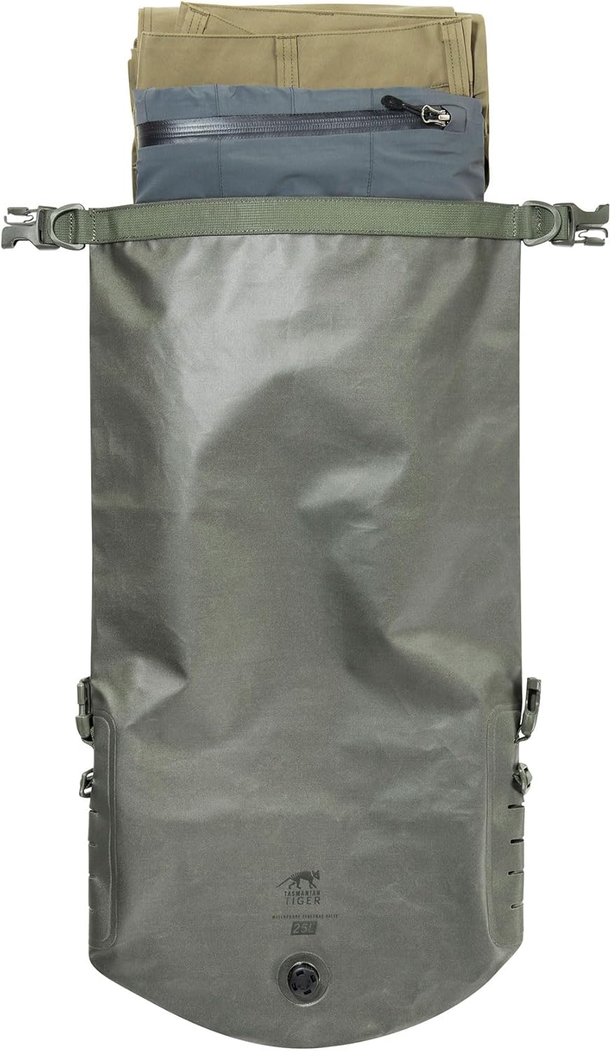 Tasmanian Tiger Waterproof Valve Stuff Bag – Heavy-Duty Dry Sack with Welded Seams for Outdoor Use