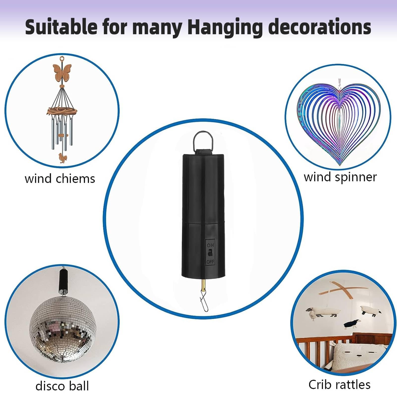 Moteur Rotatif Moteur Tourbillonnant Suspendu Pour Carillons éoliens Moteur Spinner De Vent Suspendu