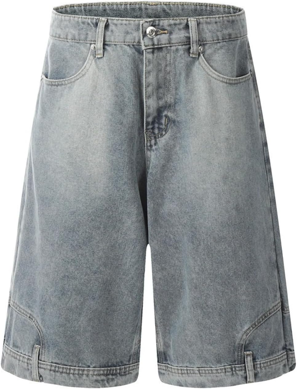 Jorts for Men - Baggy Jorts Y2k Jorts Aesthetic Denim Shorts Men Loose Jorts Jeans, Casual Streetwear Jeans Shorts