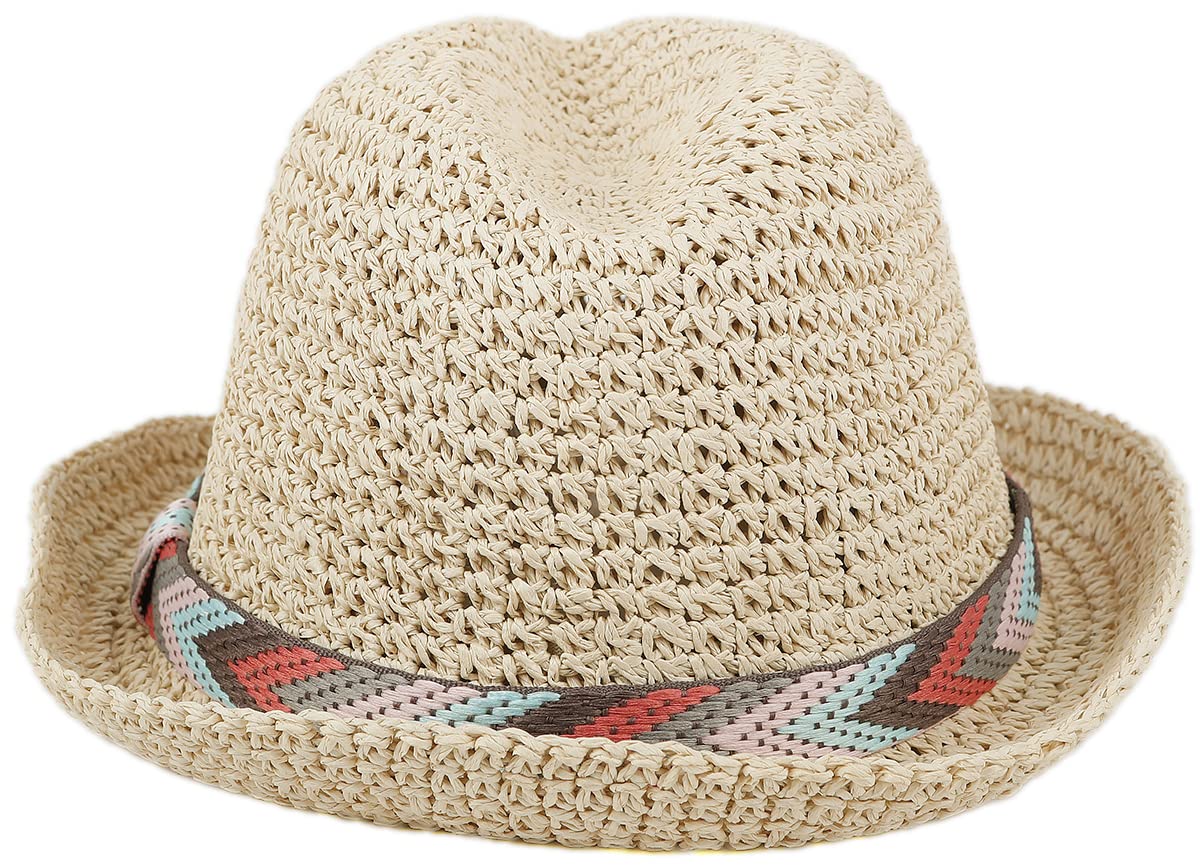 Chillouts Kapelusz Słomkowy Medellin CrushableKobiety - plazowy przeciwsloneczny trilby Lato wiosna-lato