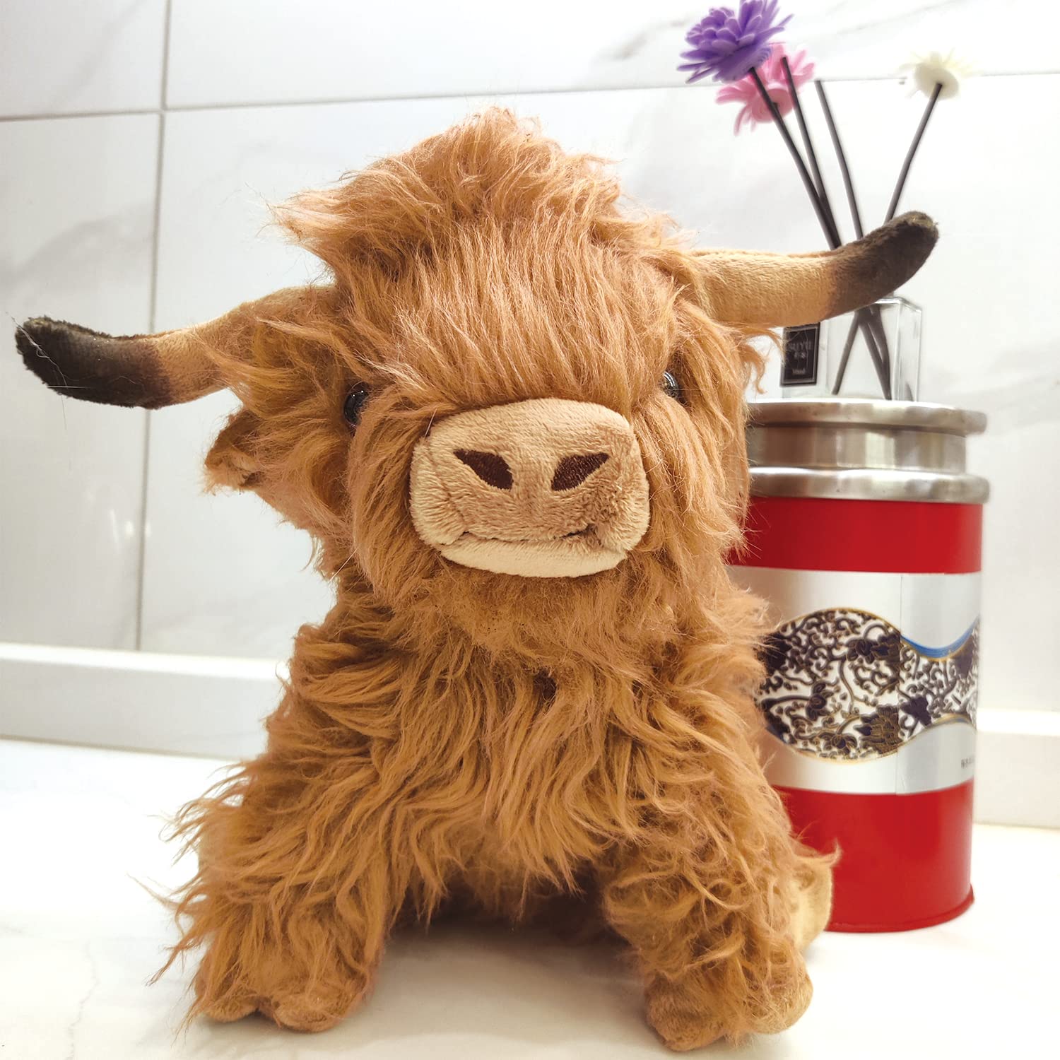 ハイランド牛ぬいぐるみソフトぬいぐるみ現実的なスコットランドのハイランド長髪の牛ぬいぐるみ子供のためのの通販はau PAY マーケット -  キューディショップ | au PAY マーケット－通販サイト ハイランド牛のぬいぐるみ スコットランドのハイランド牛 ぬいぐるみ かわいい農場のぬいぐるみ クリスマス 誕生日プレゼント 大人 男
