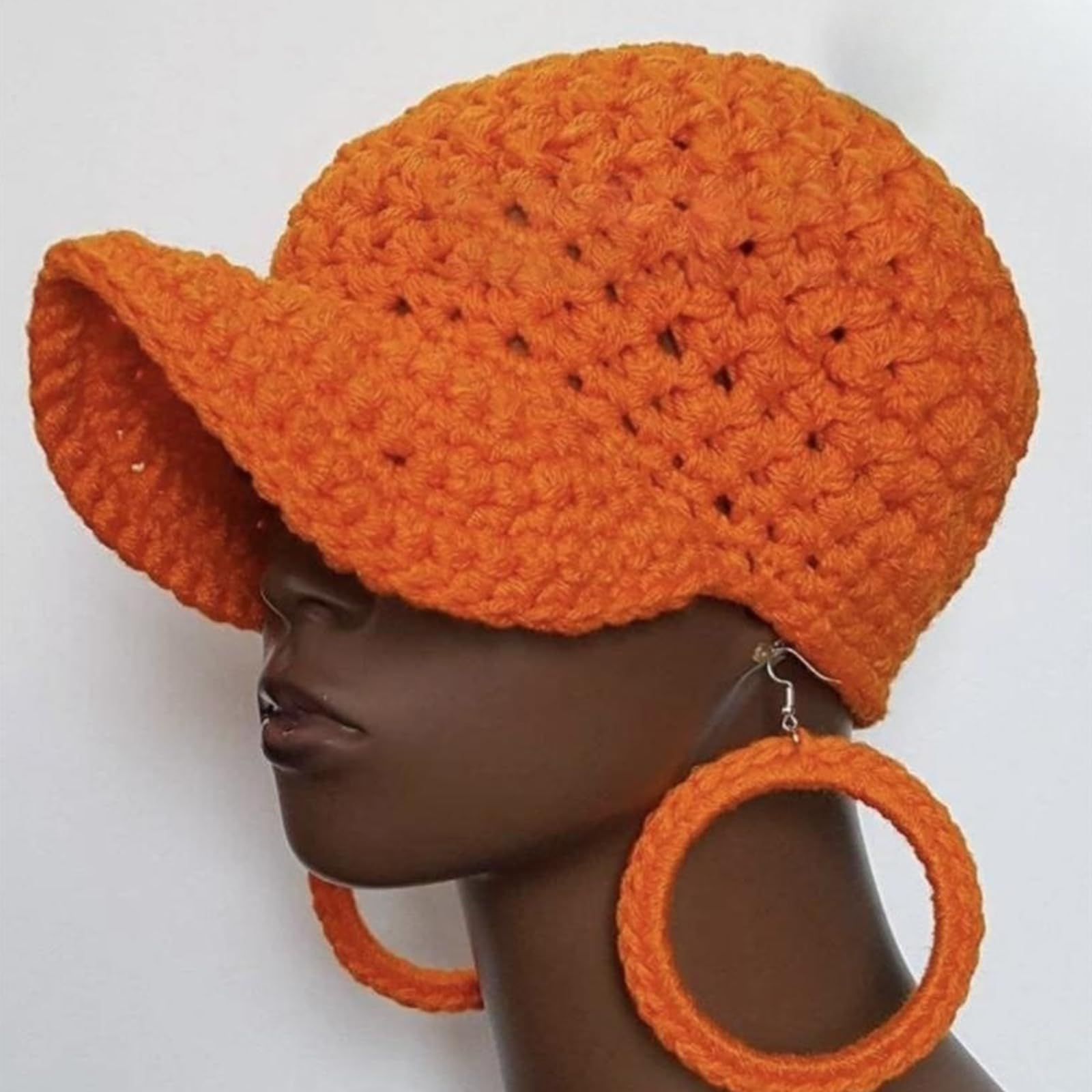 Berretto da Baseball Unisex Design all ' Uncinetto Cappello Traspirante e Resistente per la Estate Cappello da Ciclismo con Visiera Regolabile per Adulti all ' Aperto Cappelli per da