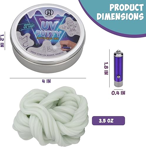 Miniatura 2 de Masilla de juego, masilla de terapia para que los niños jueguen (4 onzas), terapia UV para dibujar y escribir con textura suave para aumentar la