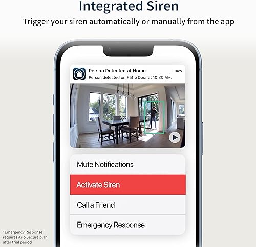 Miniatura 9 de Arlo Essential - Cámara de seguridad 2K para interiores (2. generación), paquete de 2, seguridad para el hogar, monitor de bebé, color blanco,