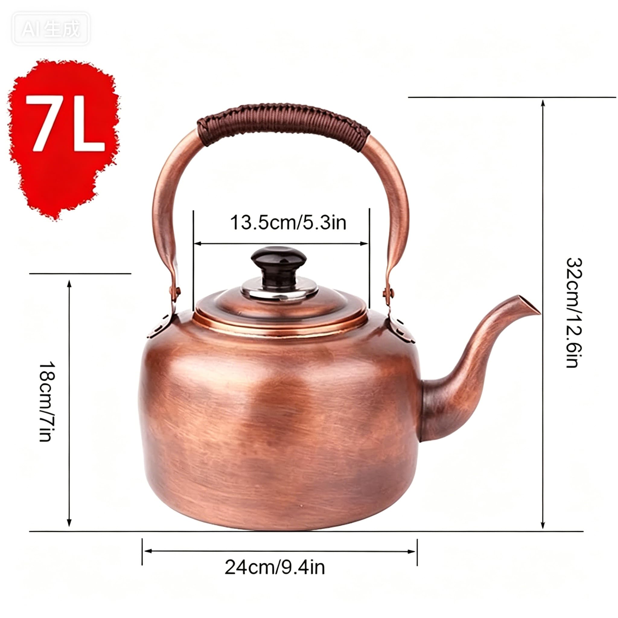 Gwizdający czajnik do herbaty, czajnik ze stali nierdzewnej z ergonomicznym uchwytem do kuchenek gazowych, elektrycznych, ceramicznych i indukcyjnych, pojemność 2,5 l