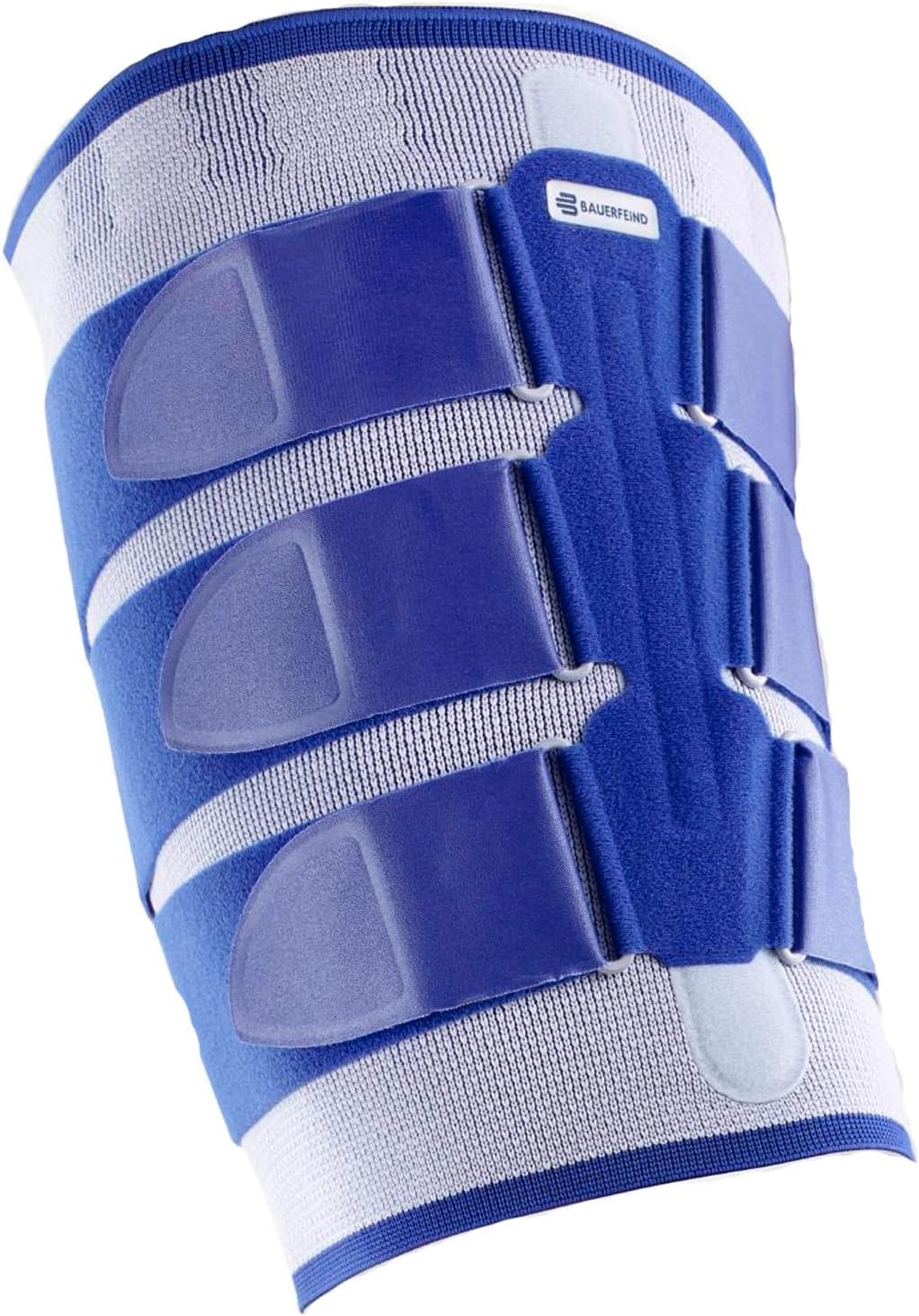 Bauerfeind - MyoTrain - Thigh Support - Support for Injuries to the Thigh or Hamstring - Size 4 - Color Titanium