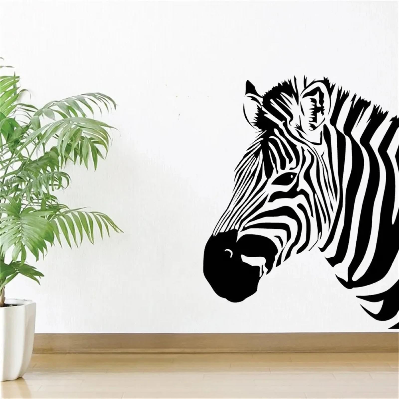 WEIMEIJIE Zebra Vinyl wall Decals, Wildlife wall Decals, Living Room, Children's Room, Nursery wall Art Decals