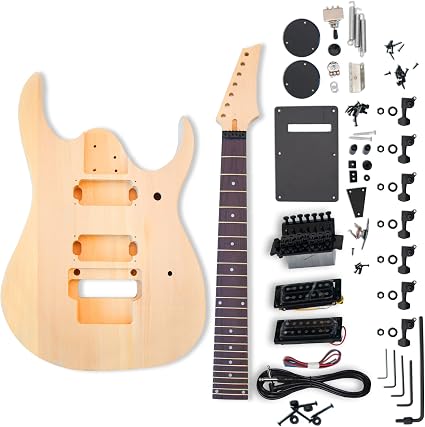 Amazon.com: The FretWire - Kit de guitarra eléctrica para bricolaje –  Construye tu propia guitarra, kit de configuración de guitarra, kit de guitarra  DIY para principiantes y profesionales (7 cuerdas) : Instrumentos Musicales