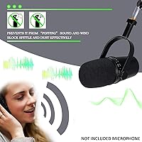 Vista 5 de Brazo de Boom MV7 MV7X MV7+ - Brazo de micrófono con cubierta de espuma compatible con micrófono Shure MV7 y Shure MV7X y Shure MV7+ con filtro