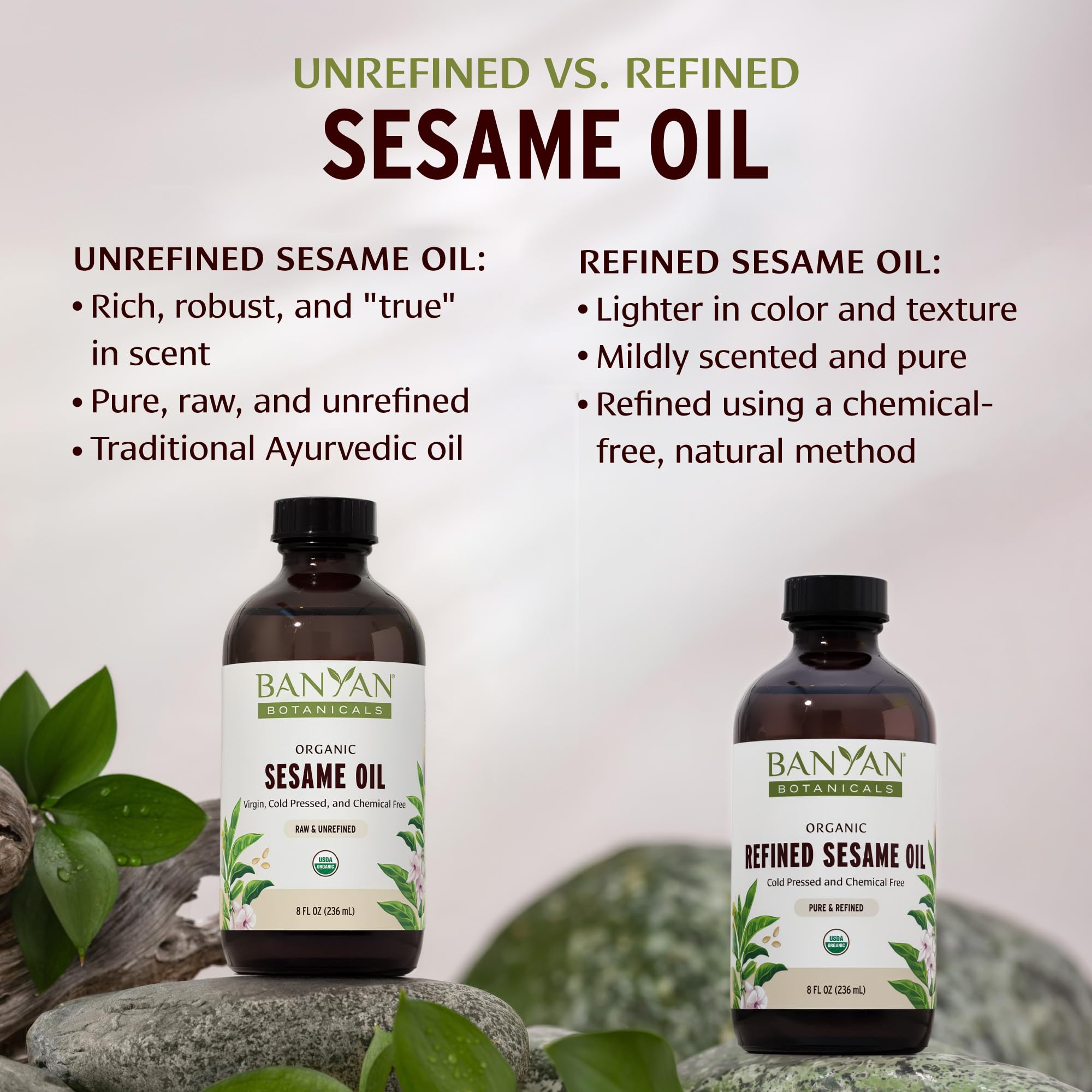 Sesame Oil, Certified Organic, 16 oz - Pure, Unrefined - The Most Traditional of All Oils Used in Ayurveda, Good for Vata & Kapha