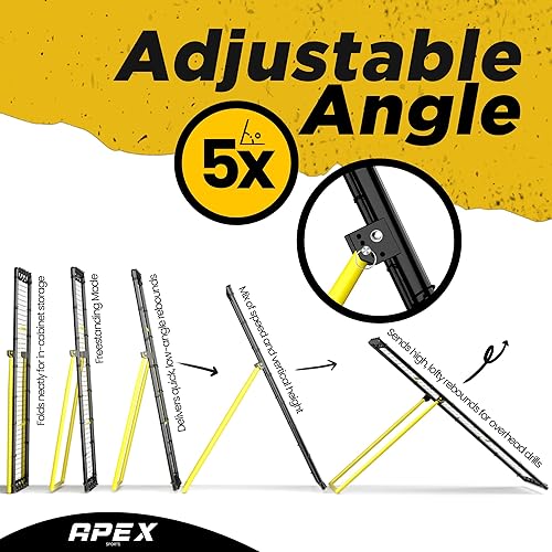 Miniatura 2 de Adjustable Volleyball Rebounder Net 7x4 ft  Bounce Back Training Equipment with Angle Customization for Practicing Volleying, Bumping, Spiking