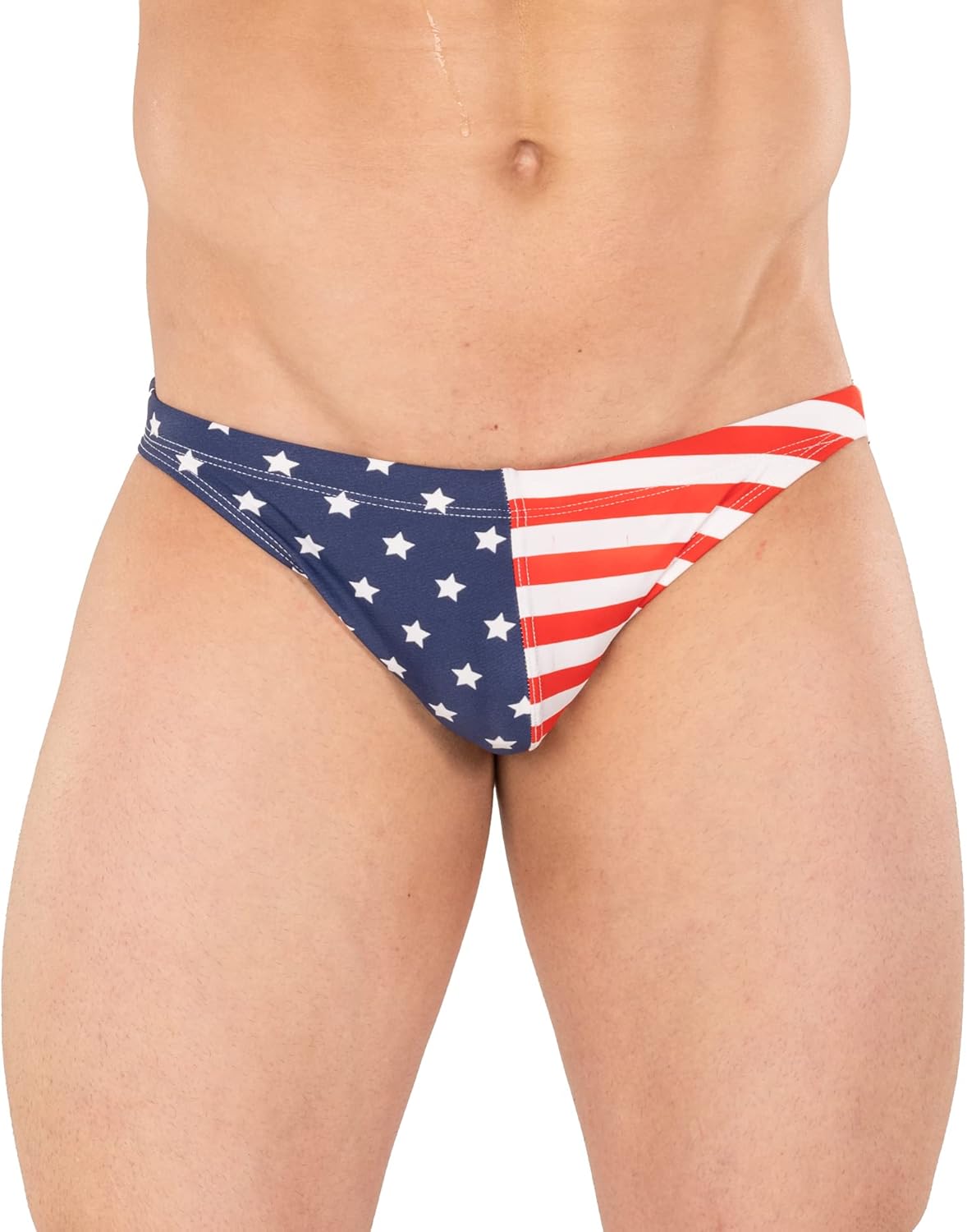 Gary Majdell Sport Men's USA Greek Bikini Freedom Swimsuit with Contour Pouch - Image 2