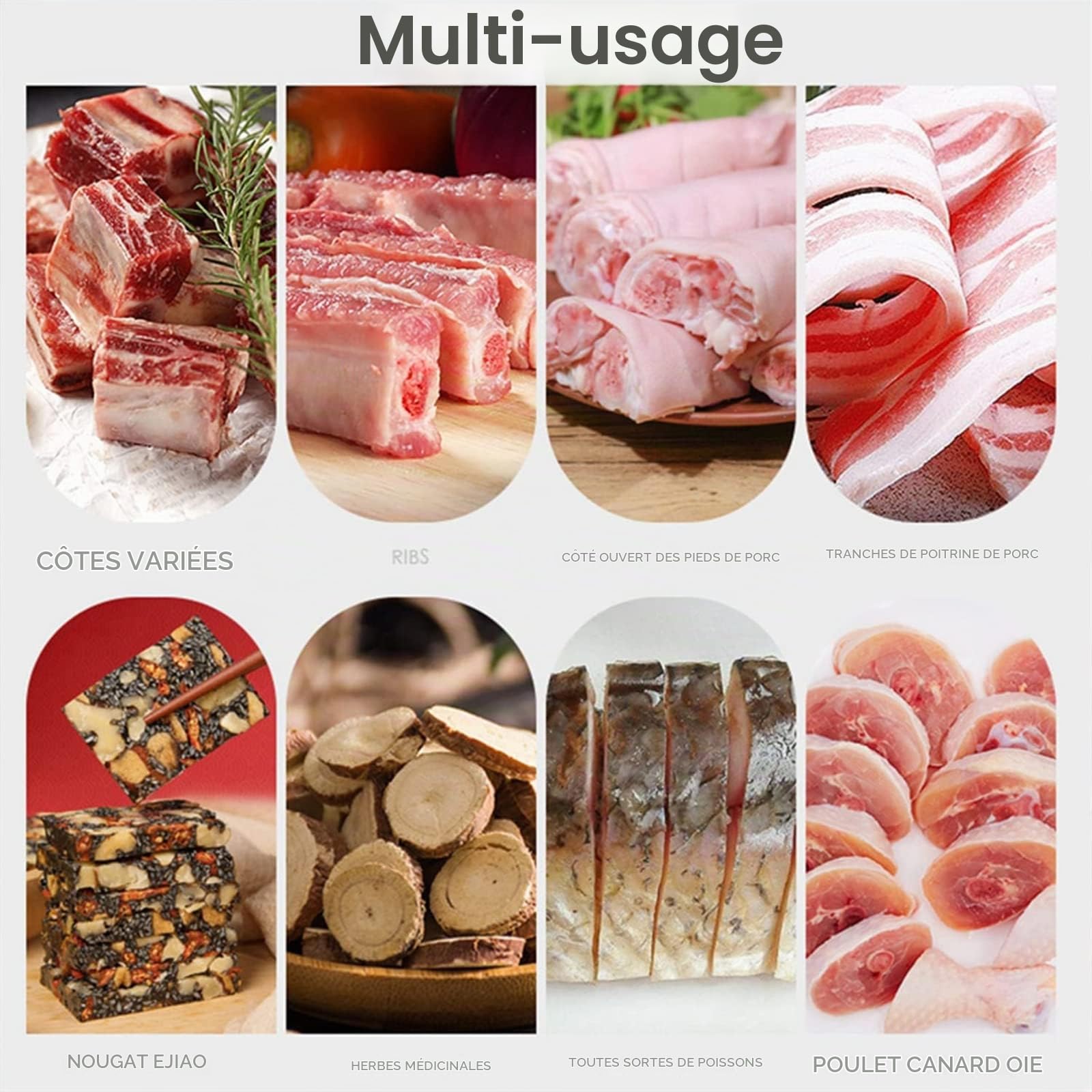 Coupe-Viande Manuel En Os, Hachoir À Viande En Acier Inoxydable, Trancheuse Commerciale Domestique Pour Poisson, Poulet, Bœuf, Viande, Légumes Et Charcuterie