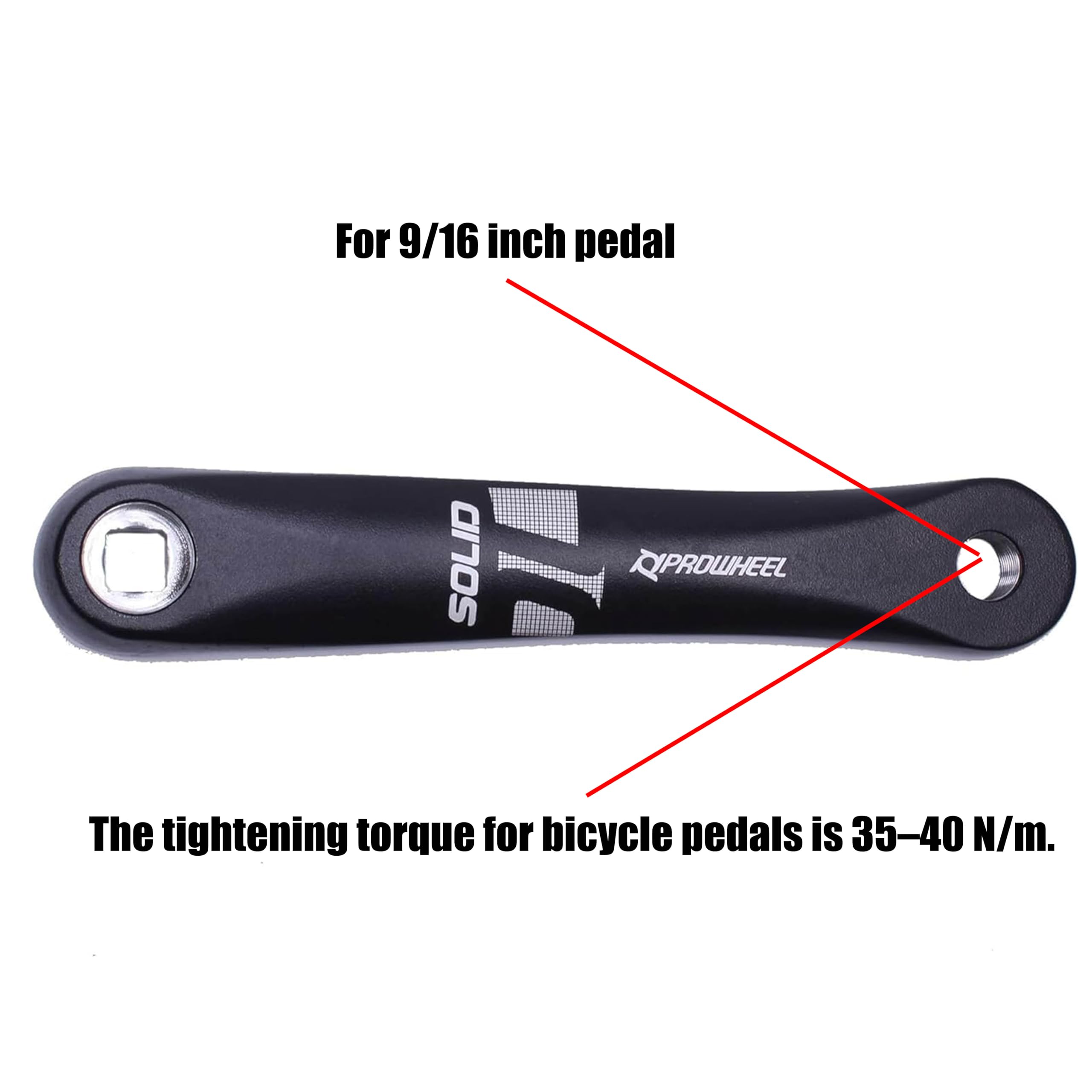PROWHEEL 130MM BCD 52T Bike Crankset,165MM/170MM/172.5MM/175MM Crank Arm Set,ChainWheel and Replacement Chain Guard, Compatible with City Bike,Folding Bike,Road Bike,MTB,Electric Bicycle