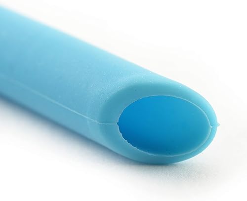 Miniatura 5 de Norpro 407 popotes de silicona reutilizables, juego de 6 con 2 cepillos de limpieza, varios colores