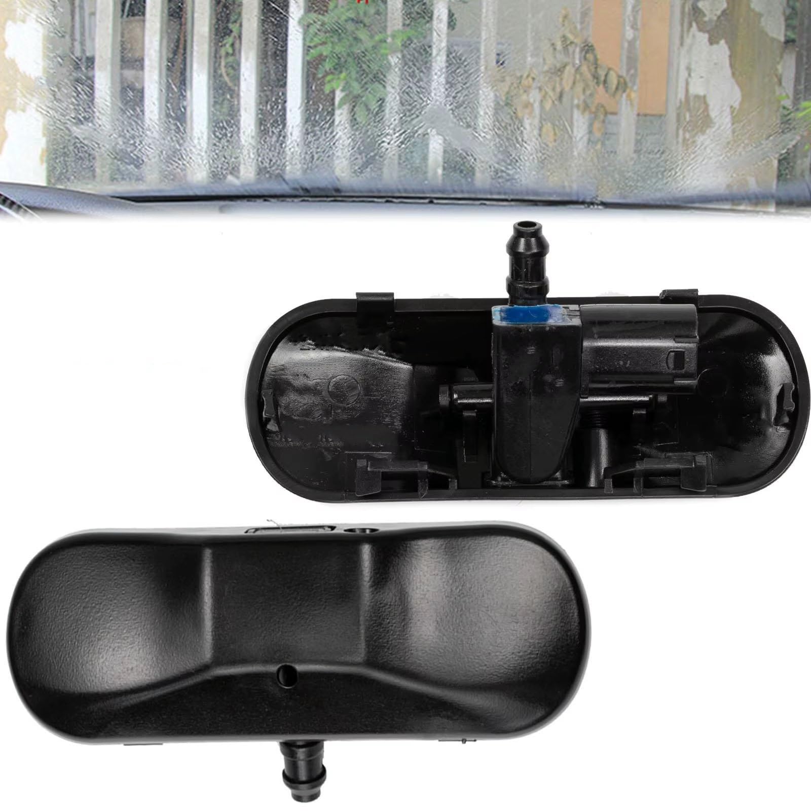 Ugelli Lavavetro Compatibile Con Per Passat B6 2005-2010 Per EOS 2006-2015 Per Touran 2010-2015 2 Ugelli Lavavetri Anteriori Riscaldati