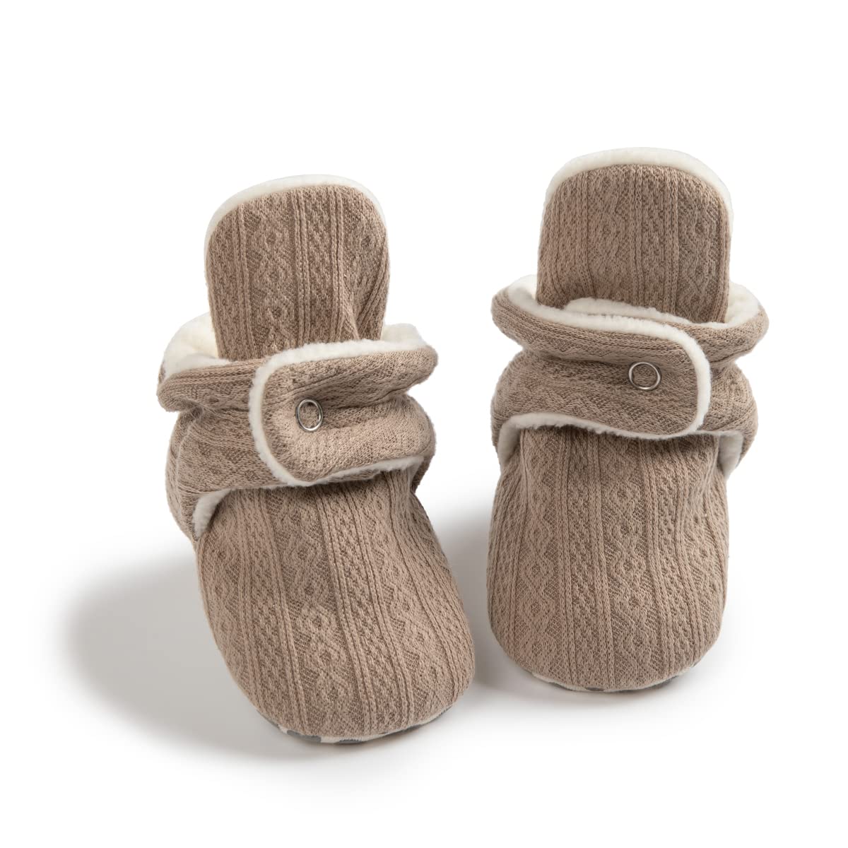 Bota Lã Macia Bebê Recém-Nascido - Chinelo Antiderrapante Inverno | Meninos E Meninas | 0-6 Meses