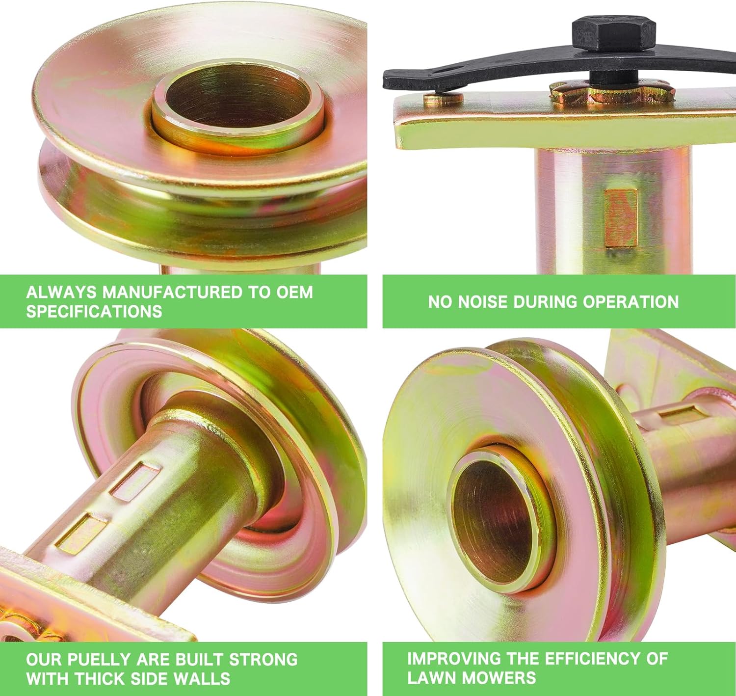 687-02528 Lawn Mower Blade Adapter with Lawn Mower Pulley Compatible with Yard-Man MTD Gold Pro Troy-Bilt TB280ES TB230 240 260 280 Includes 25mm Drive Pulley Adapter +Bolt +Blade Washer