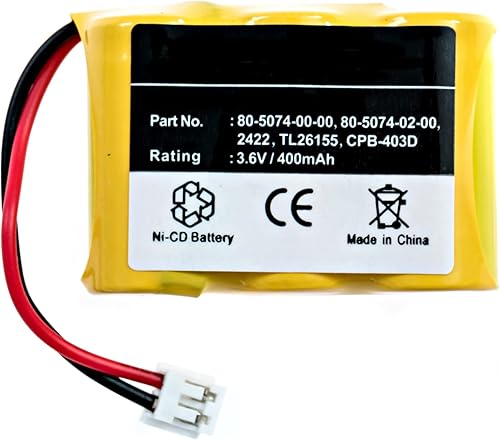 Miniatura 4 de Batería de repuesto para AT & T-Lucent 4336 teléfono inalámbrico 3 – 1/2AA W/JST batería – 3,6 V 400 mAh