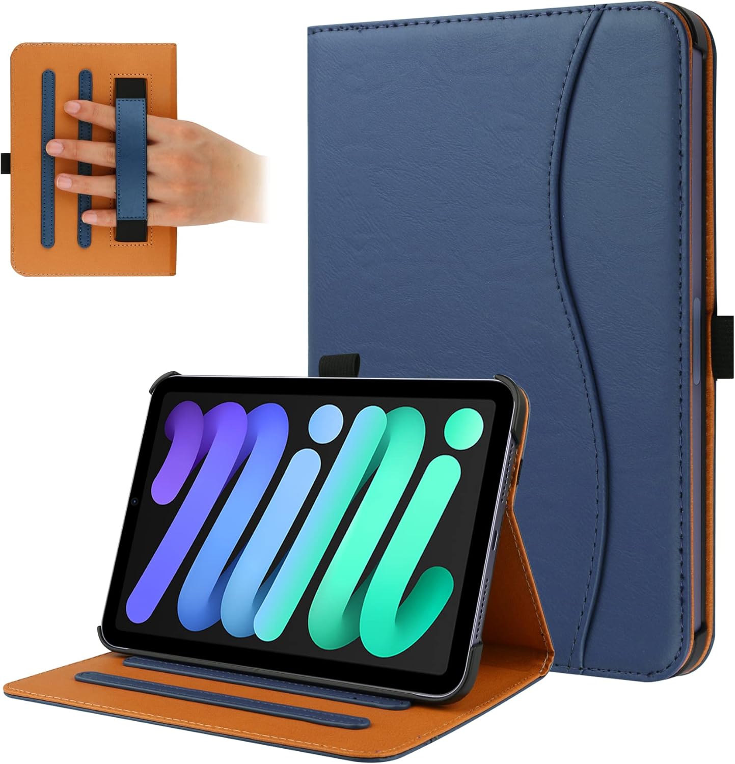 FANRTE New iPad Mini 6 Case 2021 (6th Generation), Premium PU Leather