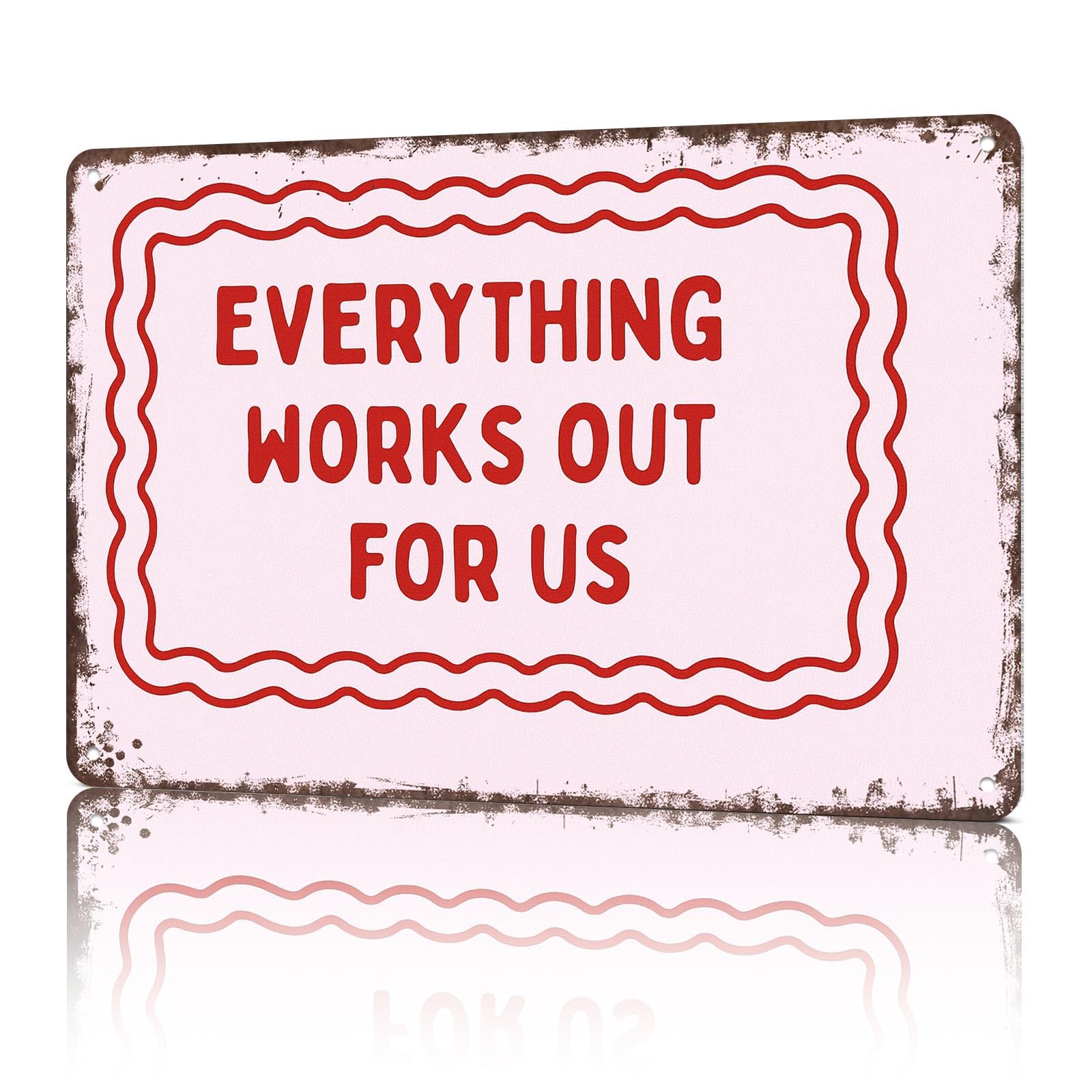 KWQDOZF Funny Metal Signs Poster 8x12inch Manifestation Aluminum Sign Wall Art For Home Room Bedroom Office Decor