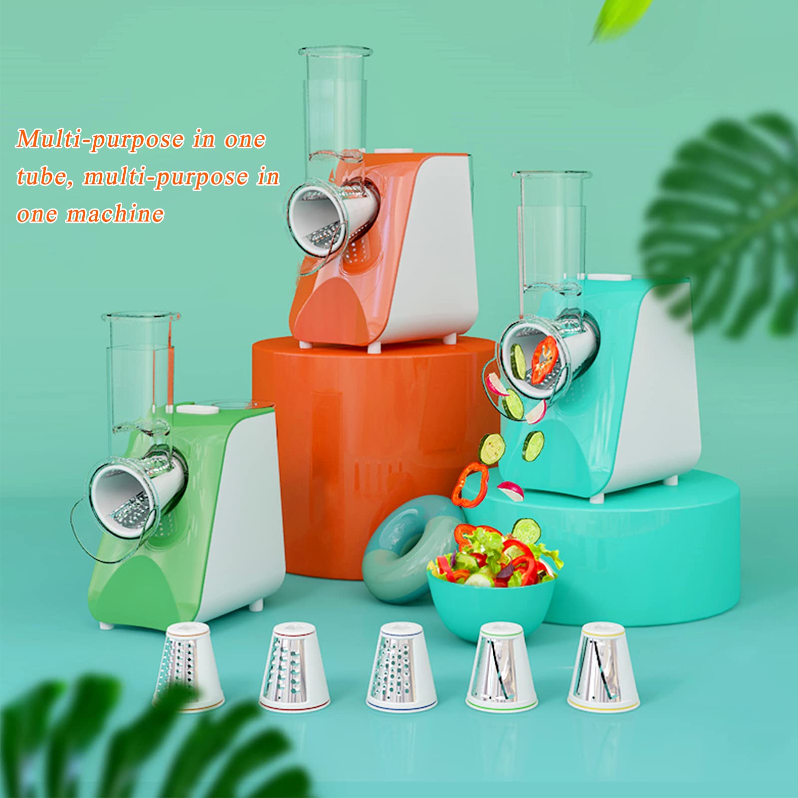 Grattugia Formaggio A Manovella In Acciaio - Multifunzione Per Cucina, Affetta E Trita Facilmente - Foto 10