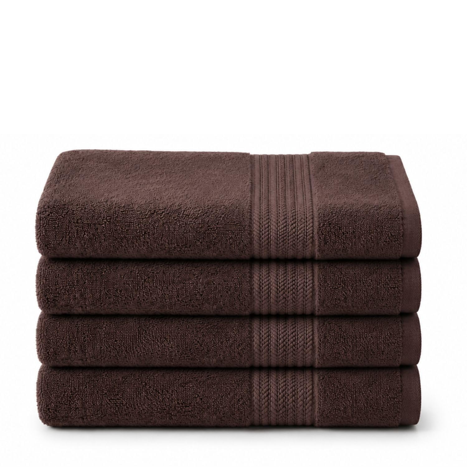 LINORA 2-Pack Cotton Bath Towels - Soft & Absorbent -24