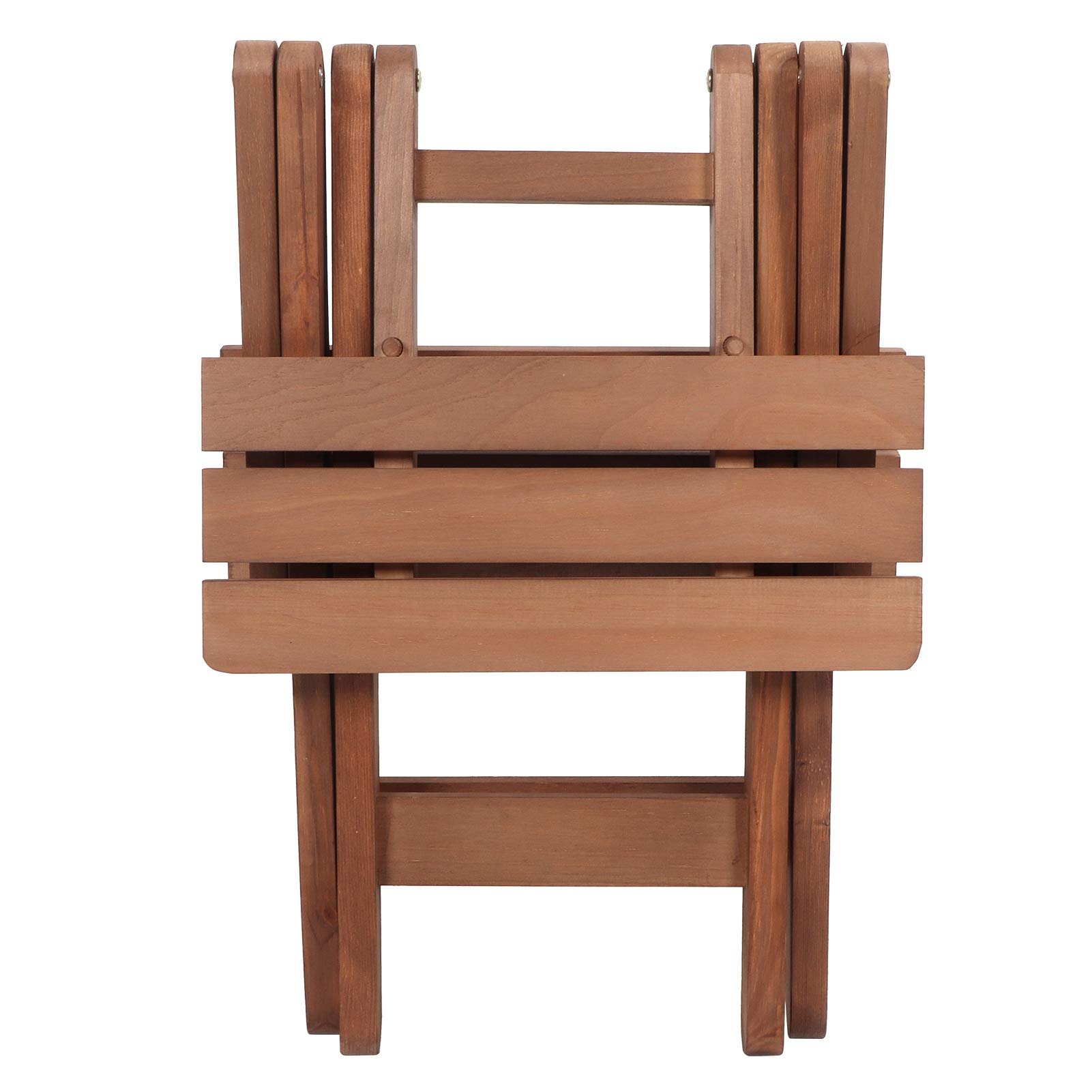 Yosoo Health Gear Taburete Plegable Taburete Bajo de Madera 36 X 44 X 36,3 Cm Silla Plegable con Diseño sin Instalación, Esquinas Redondeadas y Soporte Estable de 4 Patas para Niños, Hogar, Jardín,