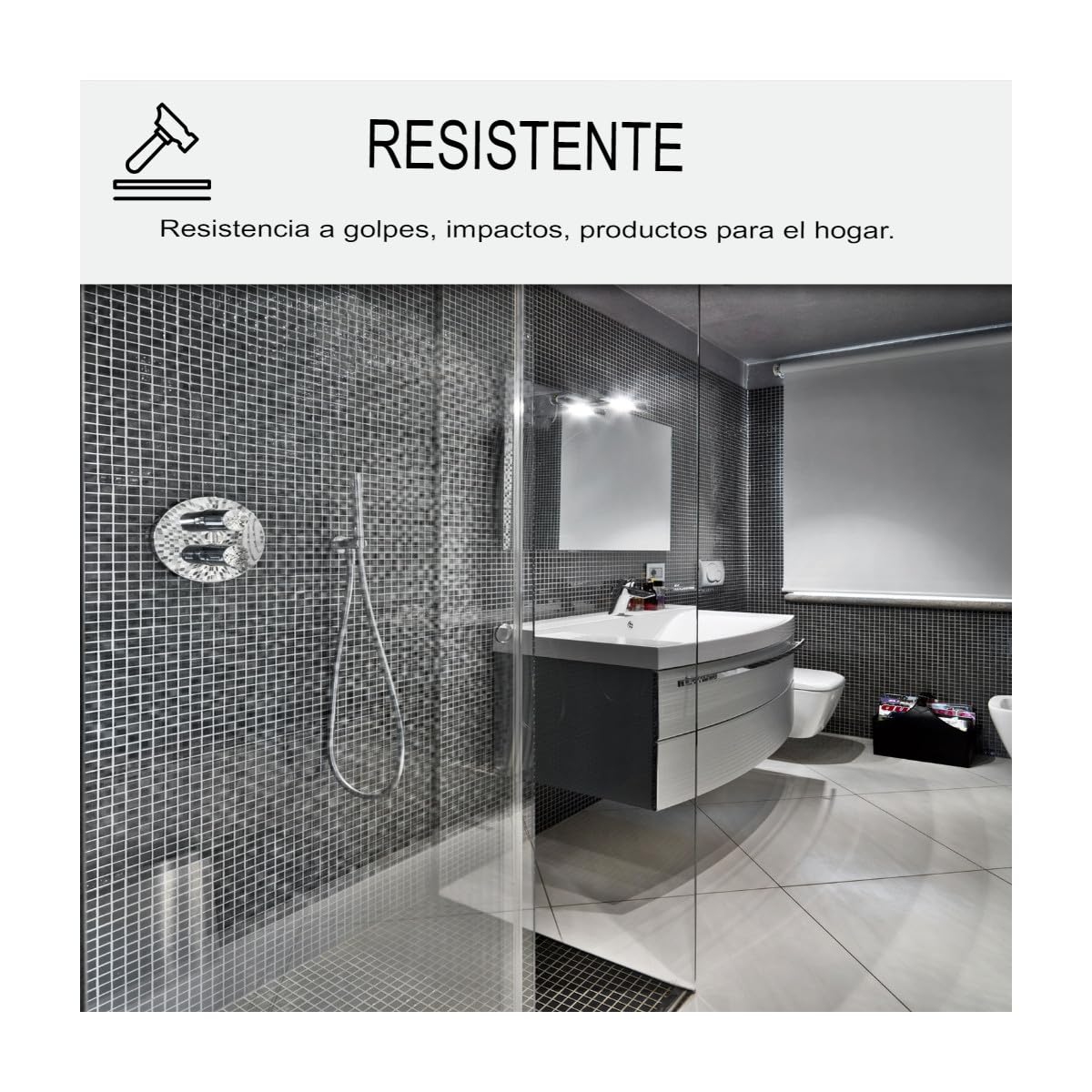 Impermeabilizante transparente para azulejos de ducha y baño - ARCACLEAR - 264-10 m² - ARCANE INDUSTRIES | Resina Transparente sobre Azulejos, Hormigón, Piedra, Impermeabilidad, Antideslizante, No Amarillo, Kit - Arcane Industries