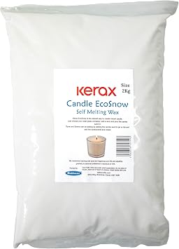 Mouldmaster Kerax Eco Snow Candle Self Melting Wax 2kg, White