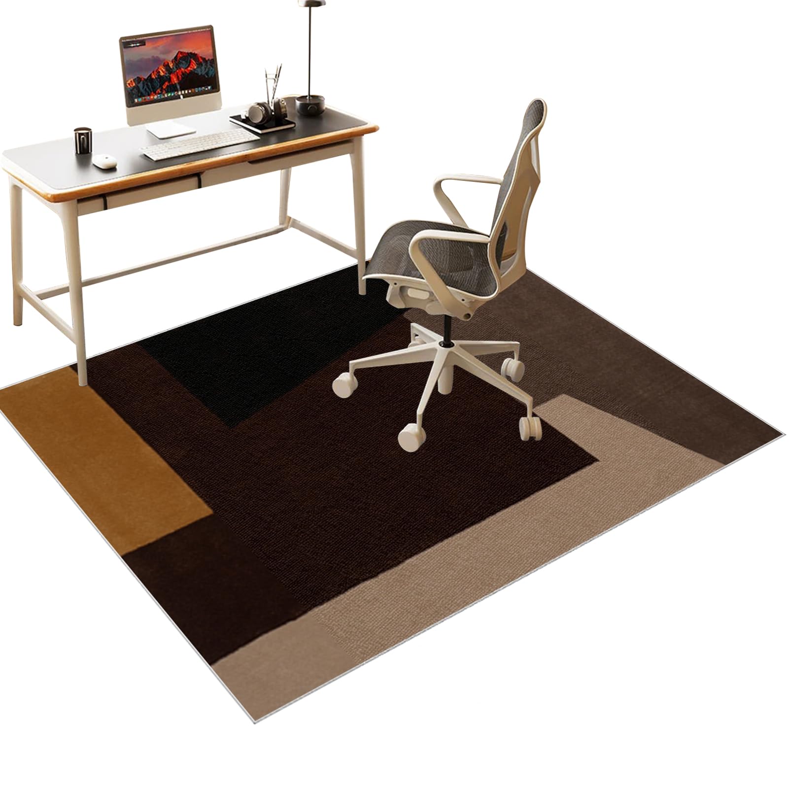 Office Chair Mat for Carpeted and Hardwood Floor, Desk Chair Mat for wooden Floors, Heavy Duty Gaming Chair Mat for Office Home, Floor Protector Mat for Rolling Chair, Computer Chair Rug 70 x 80 cm โ image 1