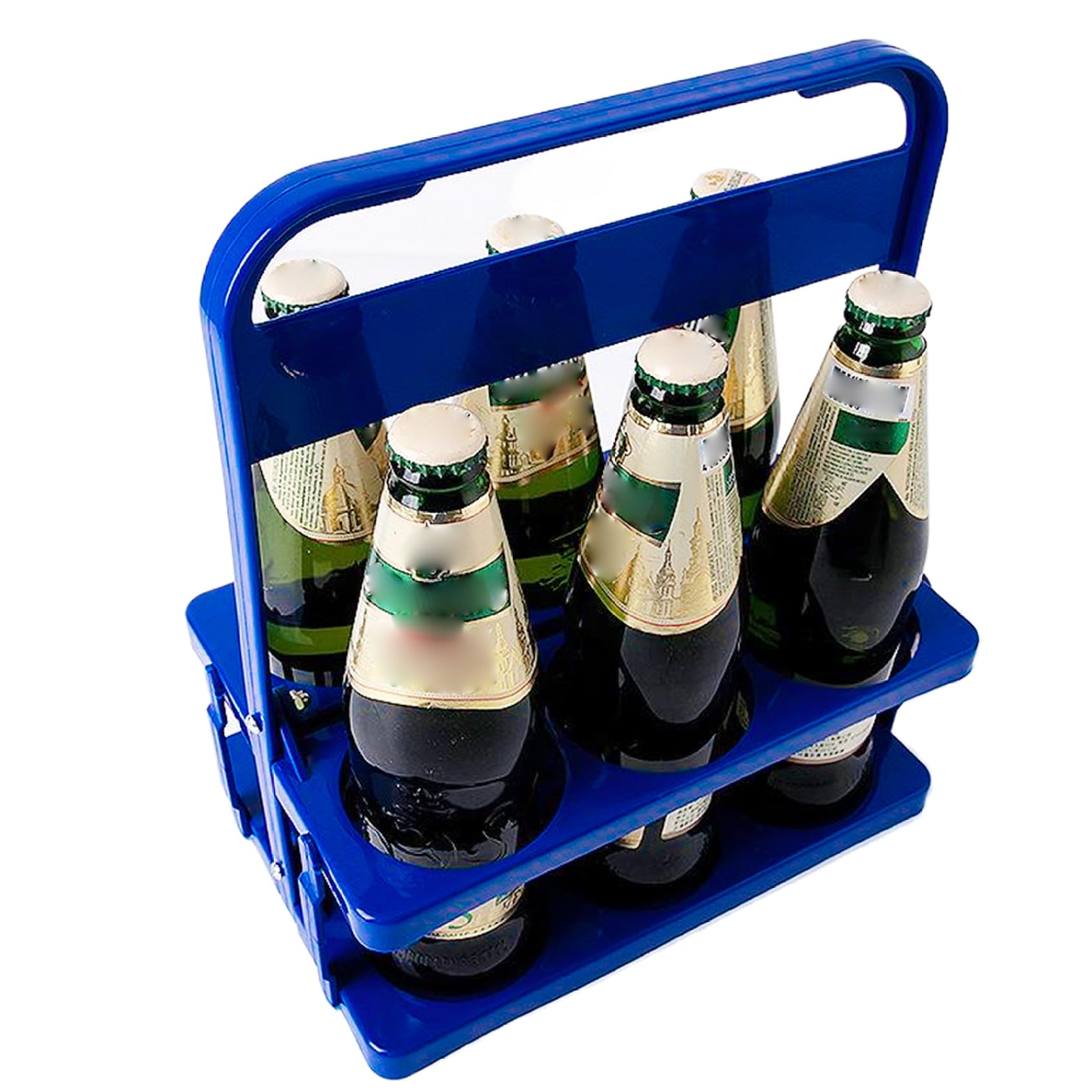 Getränketräger mit Griff, Faltbarer wiederverwendbarer Getränkehalter für Lieferung, tragbares Tassen-/Kaffeehalter -Zubehör mit Tablett für Bar -Bankett KTV