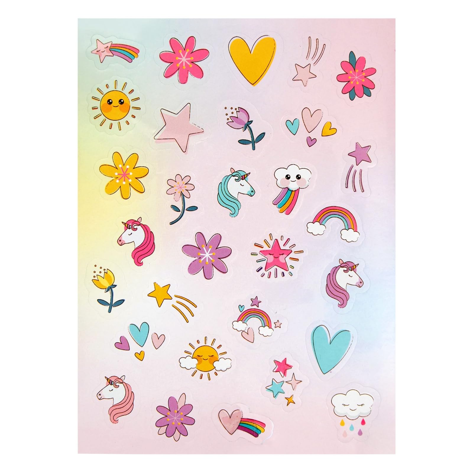 92 Piece Unicorn Stationery Set for Kids, Girls, with 60 Stationery Sheets, 30 Envelopes, Pocket Folder, Sticker Sheet (7.25 x 10.2 In) - Image 8