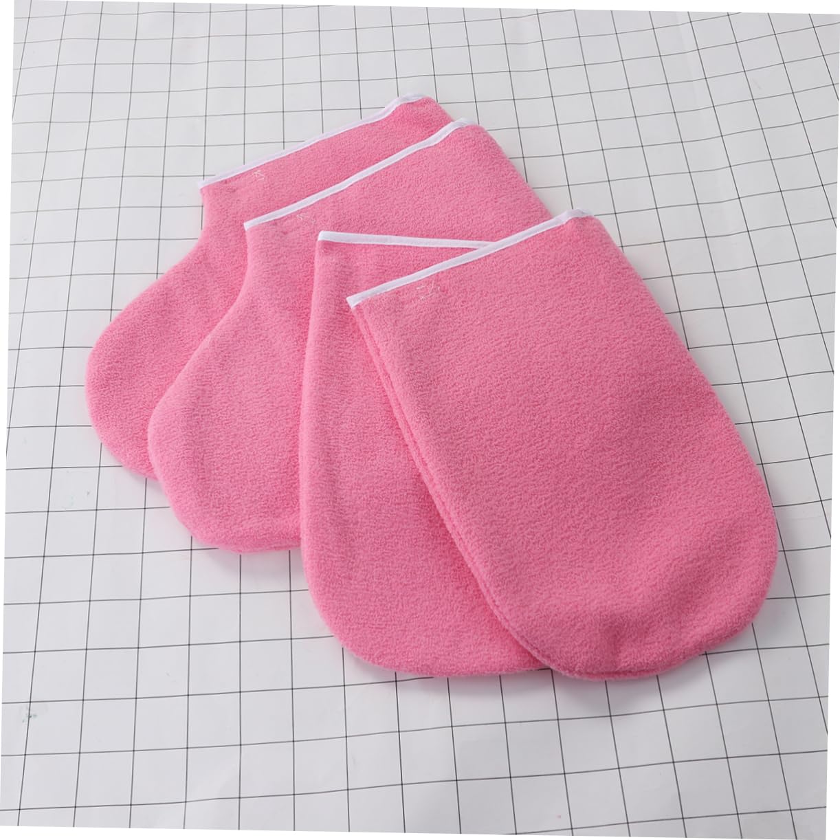 Beavorty 6pares Guantes y Botines De Cera De Parafina Rosa Cierre Para Tratamientos De Manicura y Pedicura Para Mantener El Calor y Mejorar La Penetración De Nutrientes La Piel