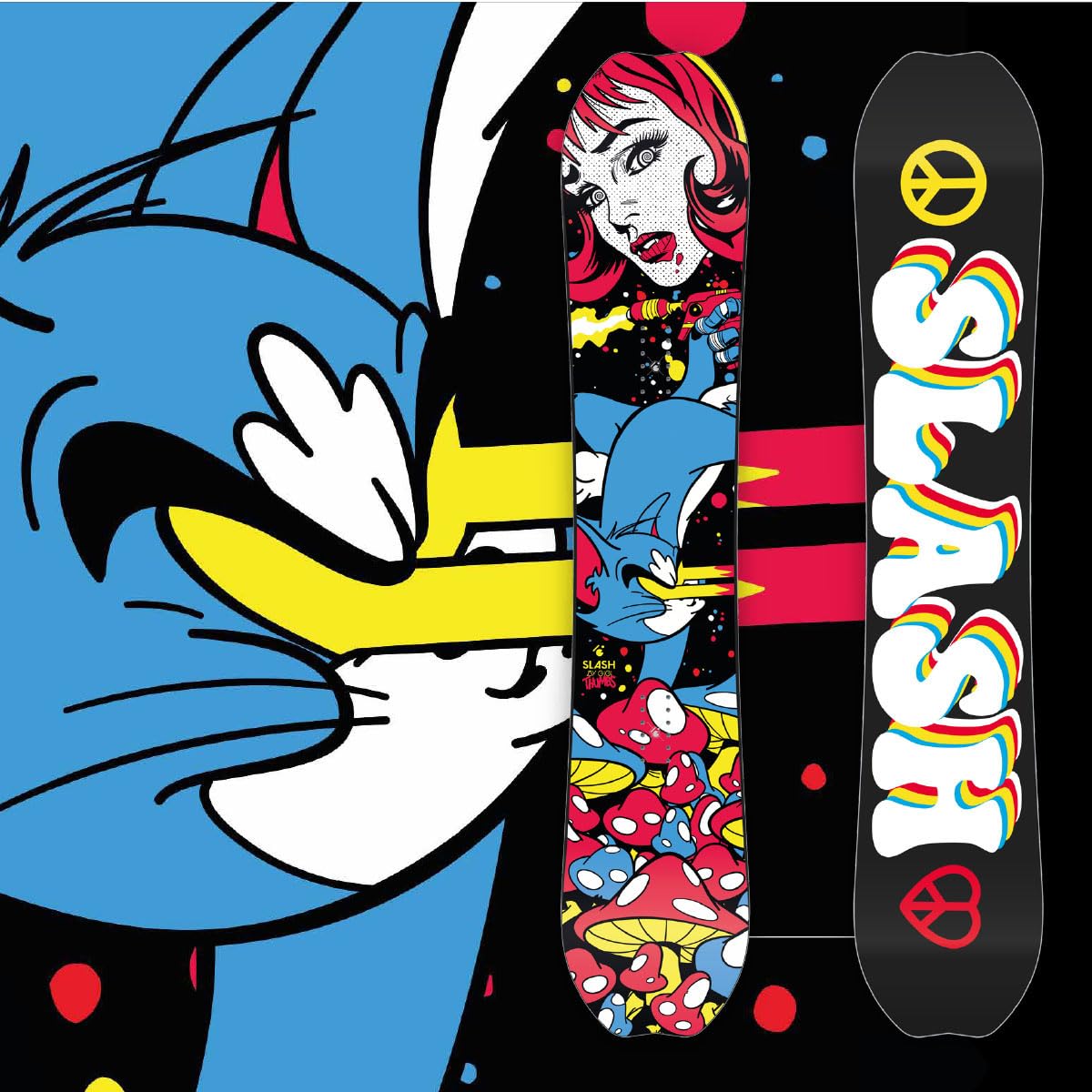 Slash by Gigi, Floater Snowboard, Blank TopArt, 153