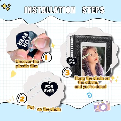 Miniatura 4 de Carpeta para tarjetas fotográficas, libro de 3 pulgadas, mini álbum de fotos portátil, bonito carpeta de tarjetas Kpop, álbum de tarjetas