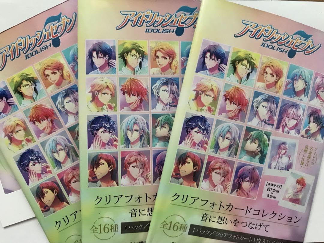 アイドリッシュセブン アイナナ SONY 音に想いをつなげて クリアフォトカード アイドリッシュセブン アイナナ SONY 音に想いをつなげて クリア